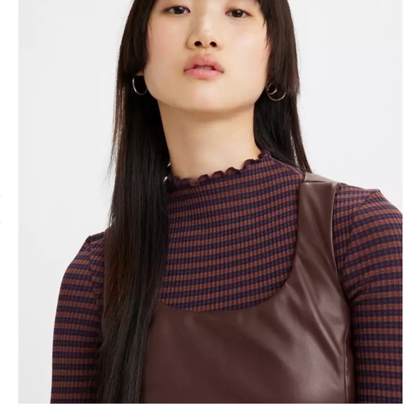 Levi's Faux Leather Dress, Size: S - Picture 4 of 12